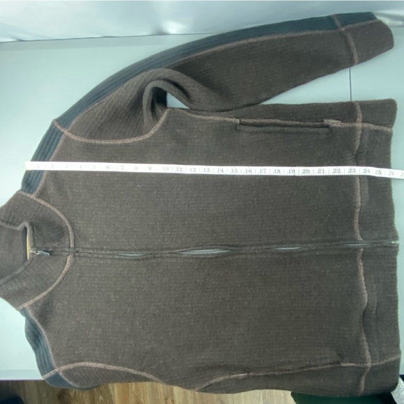 Royal Robbins Men's Wool blend jacket chocolate brown & black size  large - Picture 9 of 14